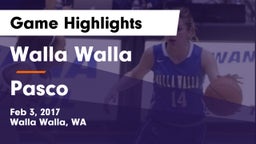 Walla Walla  vs Pasco  Game Highlights - Feb 3, 2017