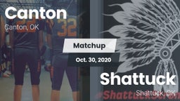 Matchup: Canton  vs. Shattuck  2020