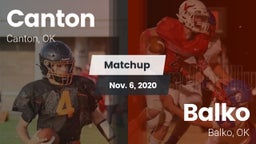 Matchup: Canton  vs. Balko  2020