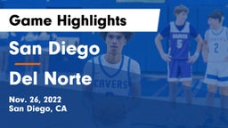 San Diego  vs Del Norte  Game Highlights - Nov. 26, 2022
