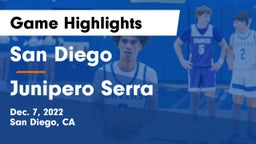 San Diego  vs Junipero Serra  Game Highlights - Dec. 7, 2022