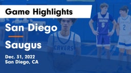 San Diego  vs Saugus  Game Highlights - Dec. 31, 2022