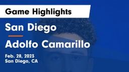 San Diego  vs Adolfo Camarillo  Game Highlights - Feb. 28, 2023