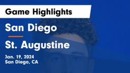 San Diego  vs St. Augustine  Game Highlights - Jan. 19, 2024