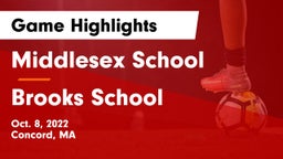 Middlesex School vs Brooks School Game Highlights - Oct. 8, 2022