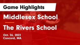 Middlesex School vs The Rivers School Game Highlights - Oct. 26, 2022