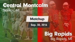 Matchup: Central Montcalm vs. Big Rapids  2016