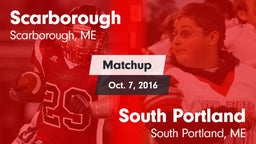 Matchup: Scarborough High vs. South Portland  2016