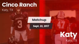 Matchup: Cinco Ranch vs. Katy  2017