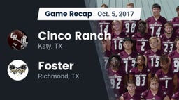 Recap: Cinco Ranch  vs. Foster  2017
