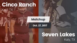 Matchup: Cinco Ranch vs. Seven Lakes  2017
