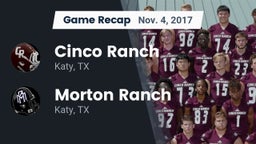 Recap: Cinco Ranch  vs. Morton Ranch  2017