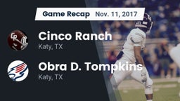 Recap: Cinco Ranch  vs. Obra D. Tompkins  2017