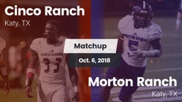 Matchup: Cinco Ranch vs. Morton Ranch  2018