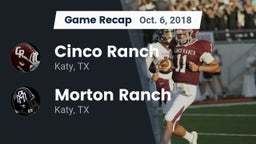 Recap: Cinco Ranch  vs. Morton Ranch  2018