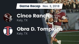 Recap: Cinco Ranch  vs. Obra D. Tompkins  2018