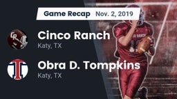 Recap: Cinco Ranch  vs. Obra D. Tompkins  2019