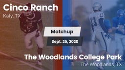 Matchup: Cinco Ranch vs. The Woodlands College Park  2020