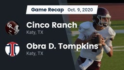 Recap: Cinco Ranch  vs. Obra D. Tompkins  2020