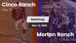 Matchup: Cinco Ranch vs. Morton Ranch  2020