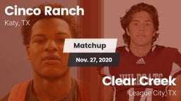 Matchup: Cinco Ranch vs. Clear Creek  2020