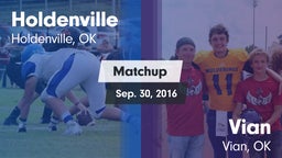 Matchup: Holdenville High vs. Vian  2016