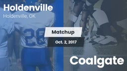 Matchup: Holdenville High vs. Coalgate  2017