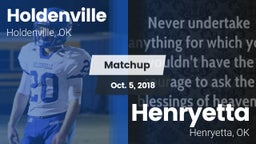 Matchup: Holdenville High vs. Henryetta  2018