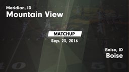 Matchup: Mountain View High vs. Boise  2016
