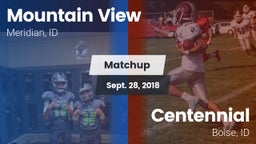Matchup: Mountain View High vs. Centennial  2018