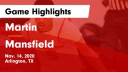Martin  vs Mansfield  Game Highlights - Nov. 14, 2020