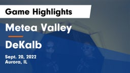 Metea Valley  vs DeKalb  Game Highlights - Sept. 20, 2022