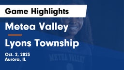 Metea Valley  vs Lyons Township  Game Highlights - Oct. 2, 2023