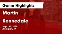 Martin  vs Kennedale  Game Highlights - Sept. 15, 2020