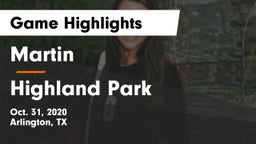 Martin  vs Highland Park  Game Highlights - Oct. 31, 2020