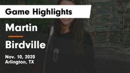 Martin  vs Birdville  Game Highlights - Nov. 10, 2020