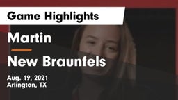 Martin  vs New Braunfels  Game Highlights - Aug. 19, 2021
