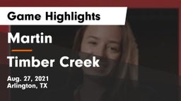 Martin  vs Timber Creek  Game Highlights - Aug. 27, 2021