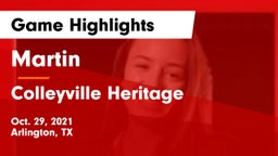 Martin  vs Colleyville Heritage  Game Highlights - Oct. 29, 2021