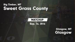 Matchup: Sweet Grass County vs. Glasgow  2016