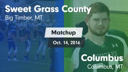 Matchup: Sweet Grass County vs. Columbus  2016