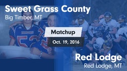 Matchup: Sweet Grass County vs. Red Lodge  2016