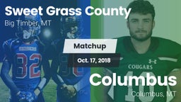 Matchup: Sweet Grass County vs. Columbus  2018