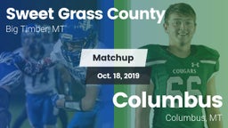 Matchup: Sweet Grass County vs. Columbus  2019