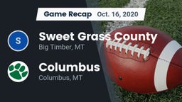 Recap: Sweet Grass County  vs. Columbus  2020