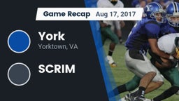 Recap: York  vs. SCRIM 2017