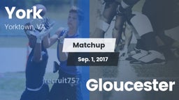 Matchup: York  vs. Gloucester 2017