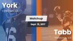 Matchup: York  vs. Tabb  2017