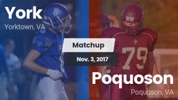Matchup: York  vs. Poquoson  2017