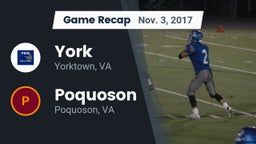 Recap: York  vs. Poquoson  2017